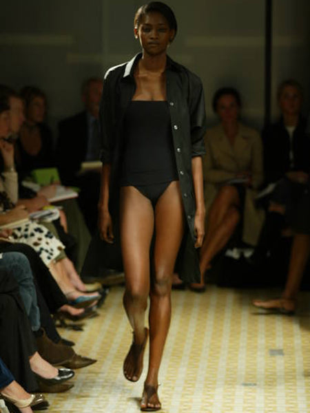 HERMÈS BY MARGIELA SS2003 BATWING MIDI DRESS