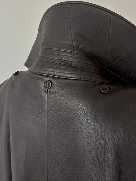 HERMÈS BY MARGIELA AW1999 LONG LEATHER COAT
