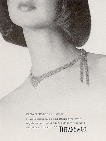 TIFFANY&CO BY ELSA PERETTI SILVER CHAINMAIL NECKLACE