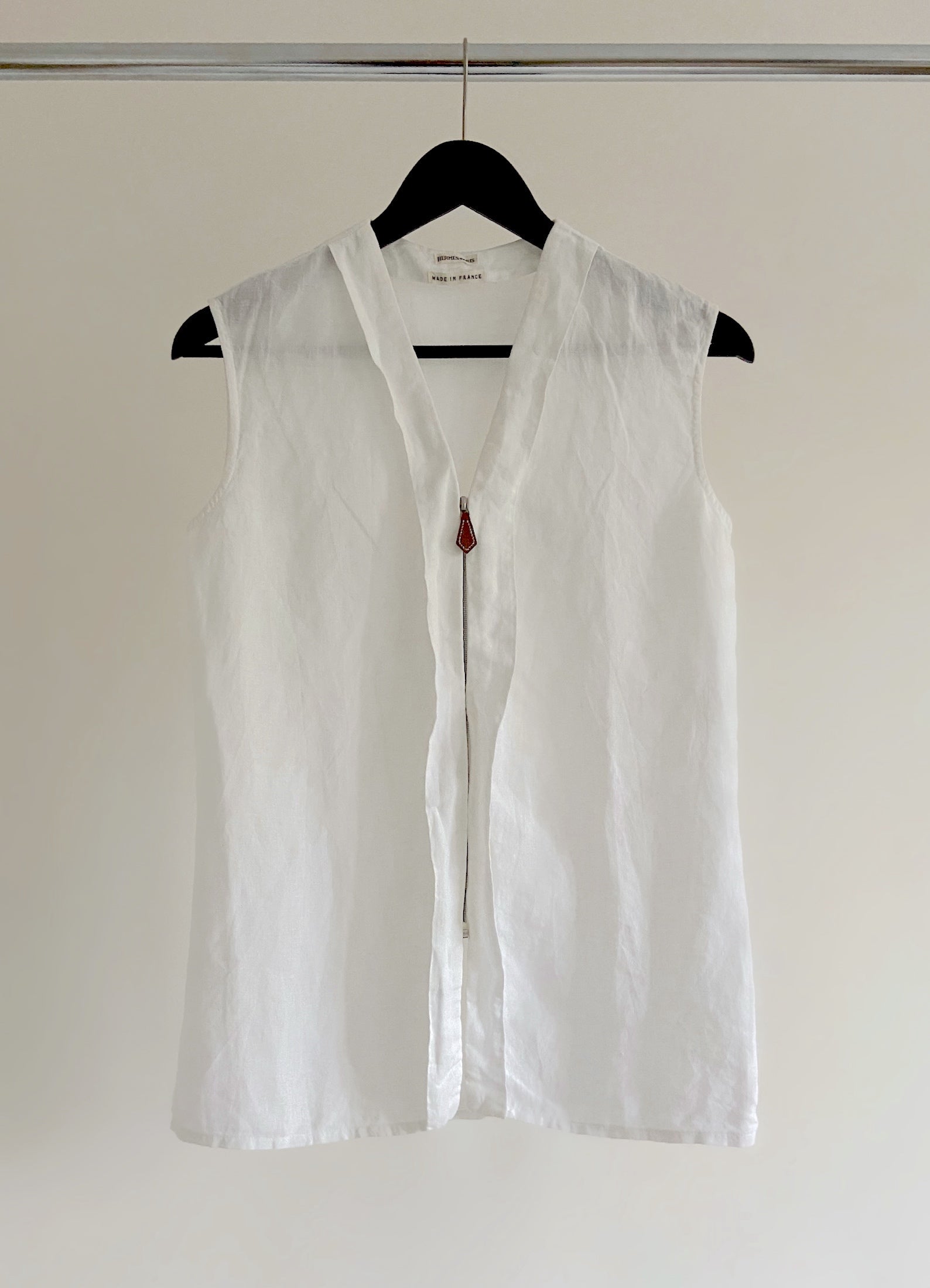 HERMÈS BY MARGIELA SS2000 LINEN TOP – MIES