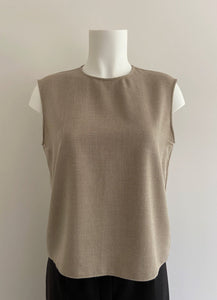 HERMÈS BY MARGIELA WOVEN CASHMERE AND COTTON BLEND TOP