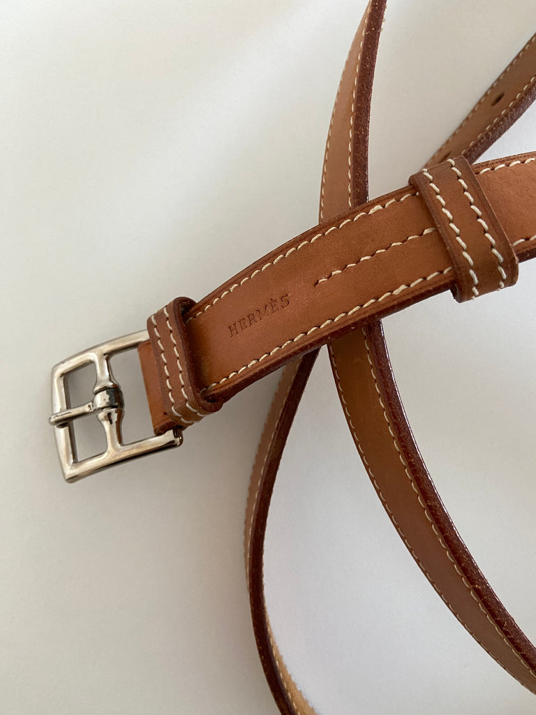 HERMÈS BY MARGIELA SS1999 ETRIVIÈRE DOUBLE TOUR BELT – MIES